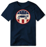 PATRIOTIC OFFROAD JEEP NAVY T SHIRT