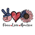 PATRIOTIC PEACE LOVE AMERICA