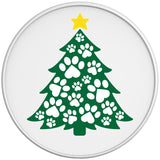 PAW PRINT CHRISTMAS TREE