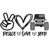 PEACE LOVE JEEP