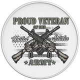 PROUD VETERAN WHITE TIRE COVER