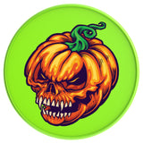 PUMPKIN SKULL NEON GREEN TIRE COVER