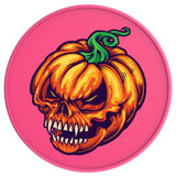 PUMPKIN SKULL NEON PINK TIRE COVER