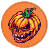 PUMPKIN SKULL ORANGE TIRE COVER