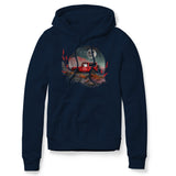 RED JEEP FULL MOON NAVY HOODIE
