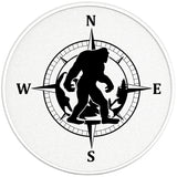 SASQUATCH COMPASS PEARL  WHITE CARBON FIBER TIRE COVER