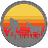 SASQUATCH WITH UNICORN SILVER CARBON FIBER TIRE COVER