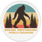 SOCIAL DISTANCING SASQUATCH PEARL  WHITE CARBON FIBER TIRE COVER