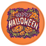 SPOOKY HALLOWEEN PUMPKINS ORANGE TIRE COVER