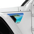 UNDERWATER ISLAND FENDER VENT DECAL FITS 2018+ JEEP WRANGLER & GLADIATOR DRIVER SIDE