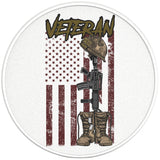 VETERAN BOOTS PEARL WHITE CARBON FIBER TIRE COVER
