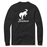 WHITE BRONCO HORSE BLACK SWEATSHIRT