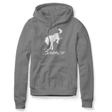 WHITE BRONCO HORSE GRAY HOODIE
