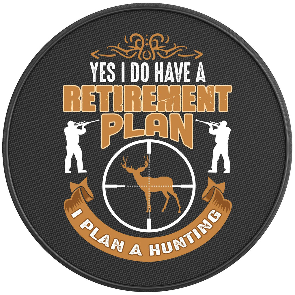 YES I DO HAVE A RETIREMENT PLAN BLACK CARBON FIBER TIRE COVER 