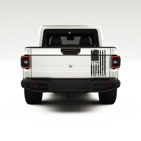 1776 AMERICAN FLAG SIDE GRAPHIC DECAL FITS JEEP GLADIATOR