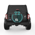 22 AWARENESS BLACK TIRE COVER