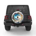 3D SKY CROSS BLACK CARBON FIBER TIRE COVER