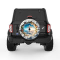 3D SKY CROSS BLACK TIRE COVER
