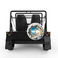 3D SKY CROSS WHITE CARBON FIBER TIRE COVER FOR MOKE