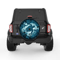 3D UNDERWATER TURTLE BLACK CARBON FIBER TIRE COVER