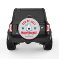 4TH JULY EAGLE SILVER CARBON FIBER TIRE COVER