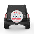4TH JULY EAGLE PEARL  WHITE CARBON FIBER TIRE COVER