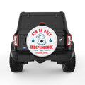 4TH JULY EAGLE WHITE TIRE COVER