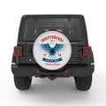 4TH JULY INDEPENDENCE DAY EAGLE SILVER CARBON FIBER TIRE COVER
