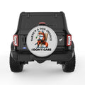 99 PER CENT CHANCE I DONT CARE SILVER CARBON FIBER TIRE COVER