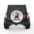 99 PER CENT CHANCE I DONT CARE PEARL  WHITE CARBON FIBER TIRE COVER