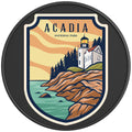 ACADIA PEARL  WHITE CARBON FIBER TIRE COVER