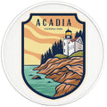 ACADIA PEARL  WHITE CARBON FIBER TIRE COVER