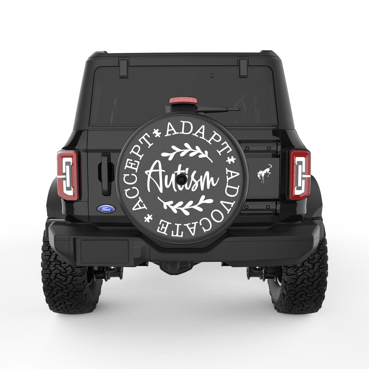 Accept Adapt Advocate Tire Cover For Ford Bronco| Four Wheel Covers