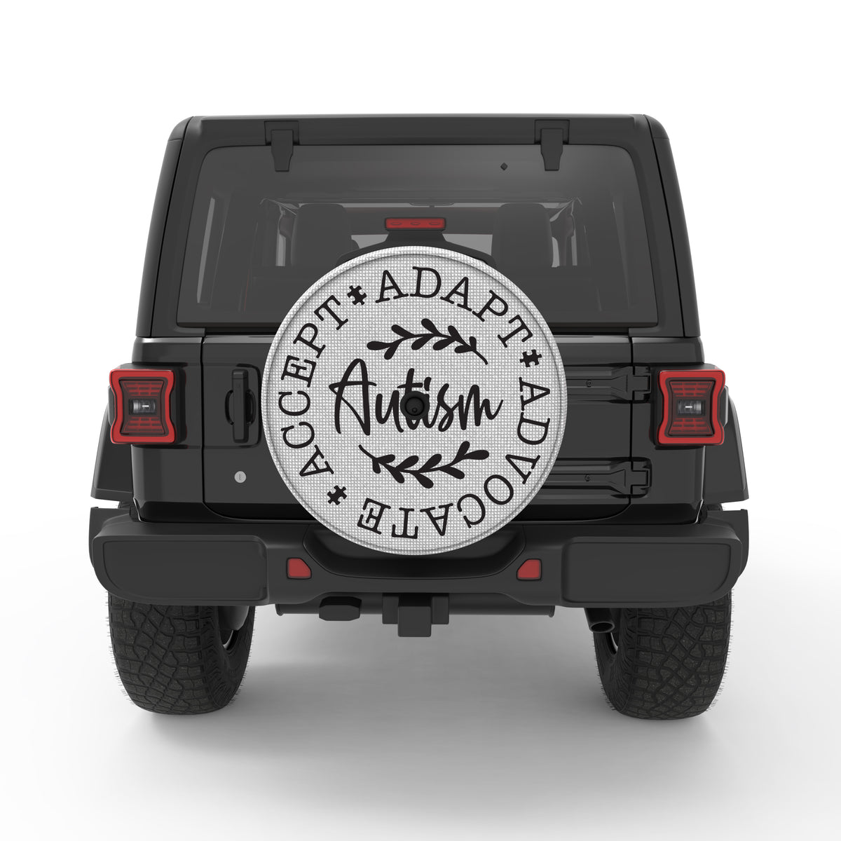 Accept Adapt Advocate Tire Cover For Jeep Wrangler| Four Wheel Covers