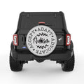 ACCEPT ADAPT ADVOCATE SILVER CARBON FIBER TIRE COVER