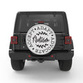 ACCEPT ADAPT ADVOCATE BLACK TIRE COVER