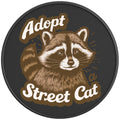 ADOPT A STREET CAT BLACK CARBON FIBER TIRE COVER