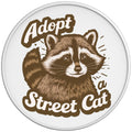 ADOPT A STREET CAT WHITE TIRE COVER