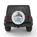ADVENTURE AWAITS MOUNTAIN BLACK TIRE COVER
