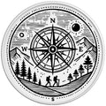 ADVENTURE COMPASS WHITE TIRE COVER