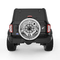 ADVENTURE COMPASS PEARL  WHITE CARBON FIBER TIRE COVER