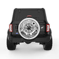ADVENTURE COMPASS WHITE TIRE COVER
