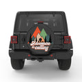 ADVENTURE IS CALLING BLACK CARBON FIBER TIRE COVER