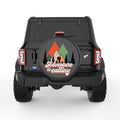 ADVENTURE IS CALLING BLACK CARBON FIBER TIRE COVER