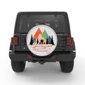 ADVENTURE IS CALLING SILVER CARBON FIBER TIRE COVER