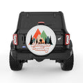 ADVENTURE IS CALLING PEARL  WHITE CARBON FIBER TIRE COVER