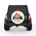 ADVENTURE IS CALLING WHITE TIRE COVER