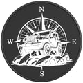 ADVENTURE OFF ROAD COMPASS BLACK CARBON FIBER TIRE COVER