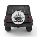 ADVENTURE OFF ROAD COMPASS SILVER CARBON FIBER TIRE COVER