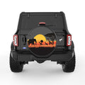 AFRICAN WILDLIFE BLACK CARBON FIBER TIRE COVER
